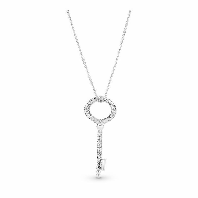 Pandora Australia Regal Key Necklace - Sterling Silver | HXNDTM395